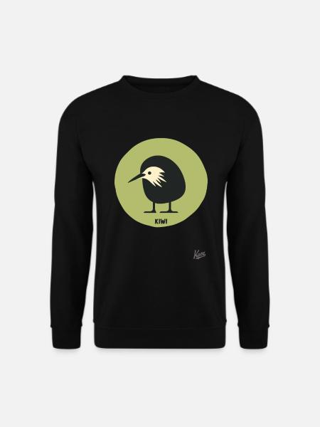 Abstract comic kiwi bird - Unisex Sweatshirt - black