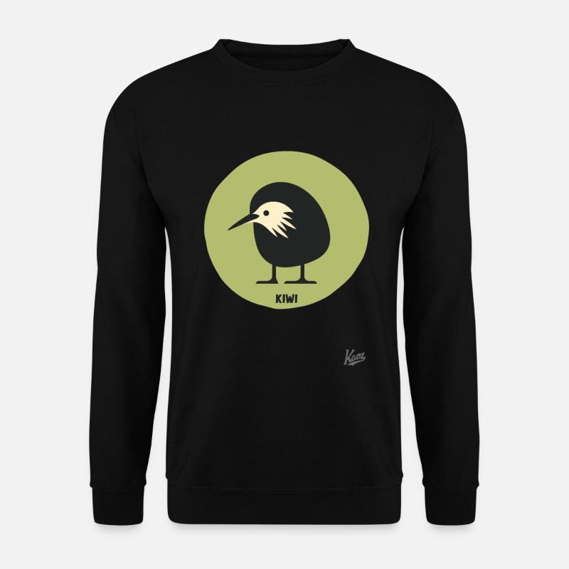Abstract comic kiwi bird - Unisex Sweatshirt - black