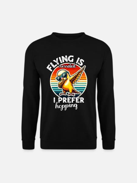Lustige Wellensittich Sprüche - Unisex Pullover - Schwarz