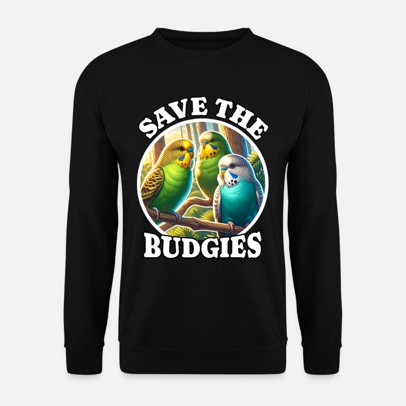 Save Wellensittich - Unisex Pullover - Schwarz