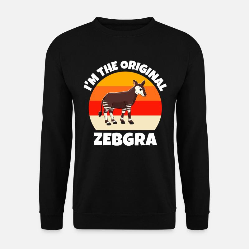 Waldgiraffe Okapi - Unisex Pullover - Schwarz
