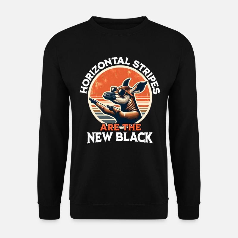 Waldgiraffe Okapi - Unisex Pullover - Schwarz