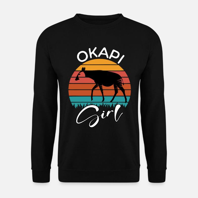 Okapi Girl - Unisex Pullover - Schwarz