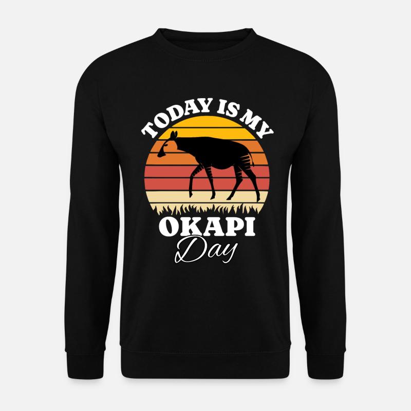 Girafe forestière Okapi - Sweat-shirt Unisexe - noir