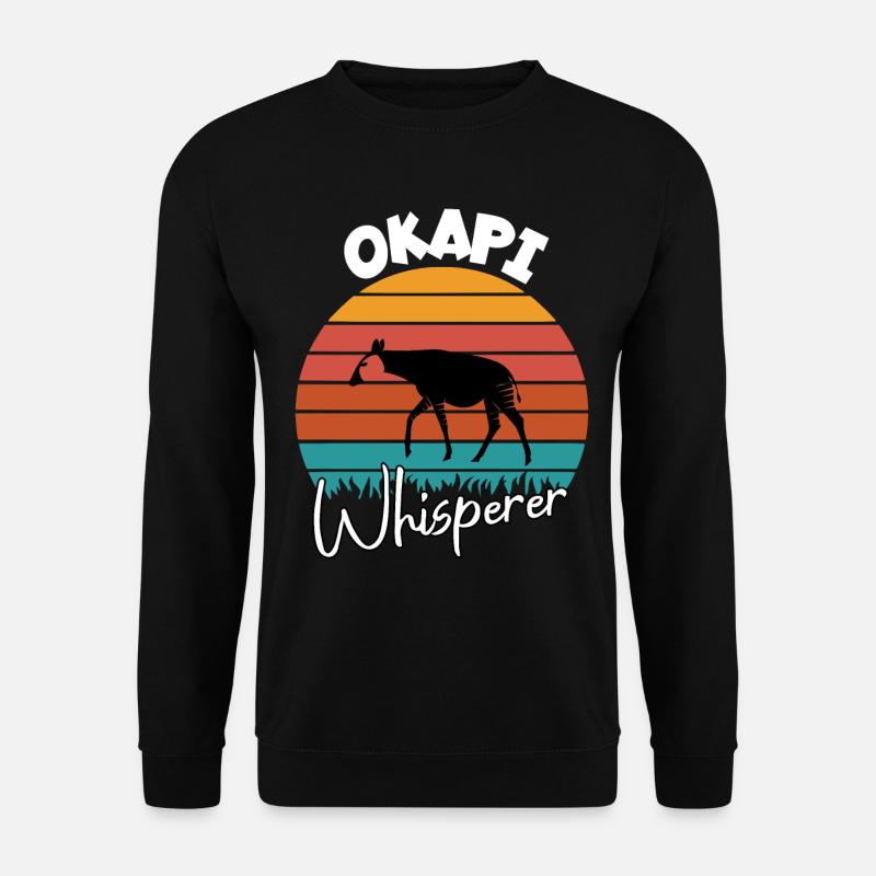 Okapi Flüsterer - Unisex Pullover - Schwarz