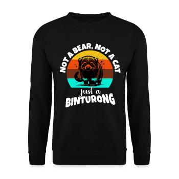 Marderbär Sayings - Unisex Sweatshirt - black - Front - Alina (178cm) & Michal (187cm)