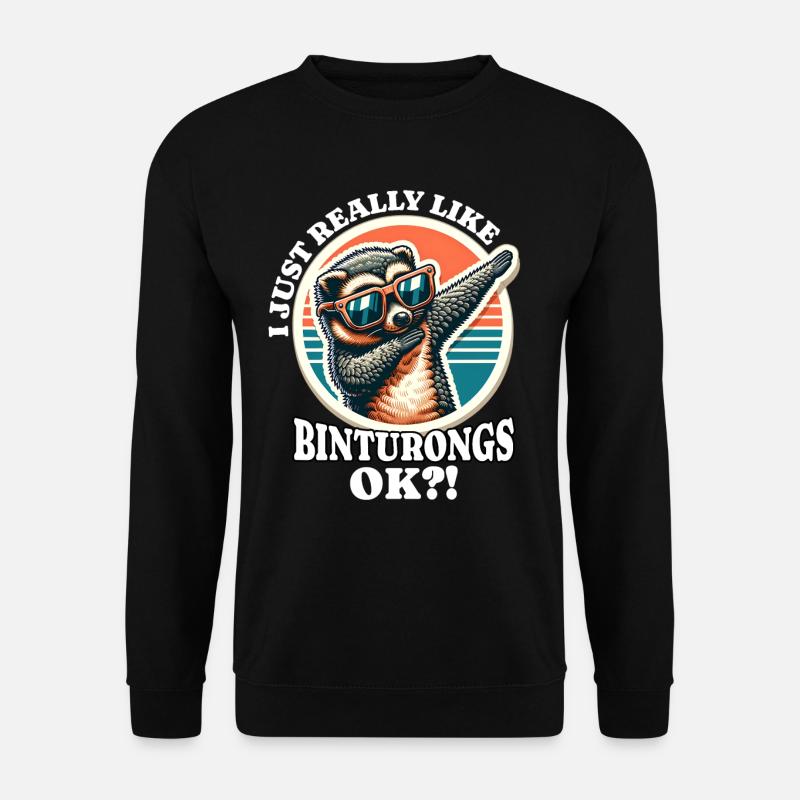 I Love Marderbär Saying - Unisex Sweatshirt - black