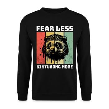 Marderbär Sayings - Unisex Sweatshirt - black - Front - Alina (178cm) & Michal (187cm)