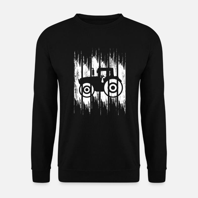 Tractor Drawing - Unisex Sweatshirt - black