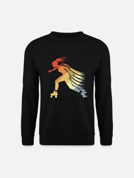 Roller Skating Mädchen - Unisex Pullover - Schwarz