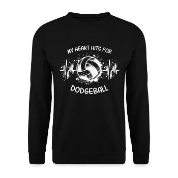 ECG de ballon chasseur - Sweat-shirt Unisexe - noir - Devant - Alina (178cm) & Michal (187cm)