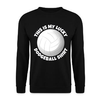Dodgeball - Unisex Sweatshirt - black - Front - Alina (178cm) & Michal (187cm)