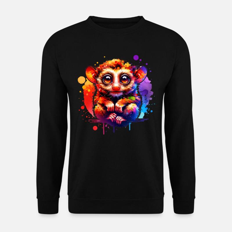 Tarsier Koboldmaki - Sweat-shirt Unisexe - noir