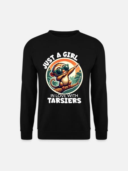 Mädchen Liebt Koboldmaki - Unisex Pullover - Schwarz