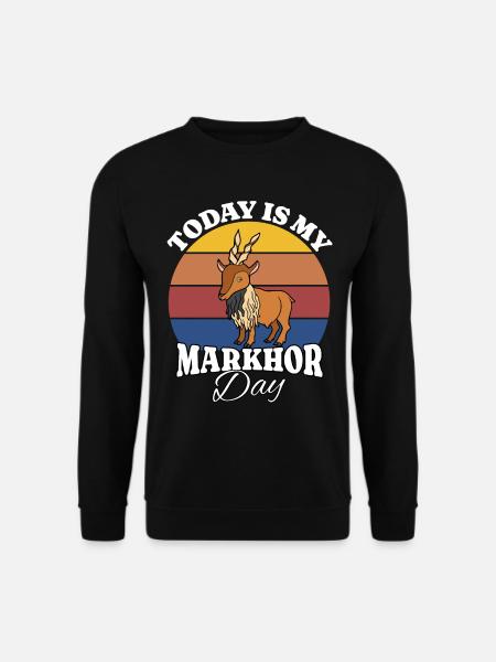 Screw goat Markhor - Unisex Sweatshirt - black