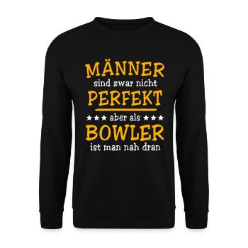 Bowler Bowling - Sweat-shirt Unisexe - noir - Devant - Alina (178cm) & Michal (187cm)