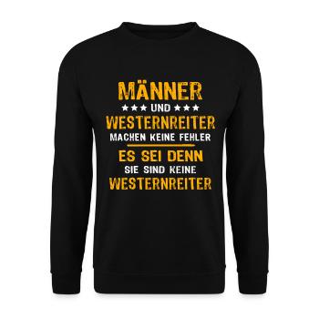 Western Riders Western Riding - Sweat-shirt Unisexe - noir - Devant - Alina (178cm) & Michal (187cm)