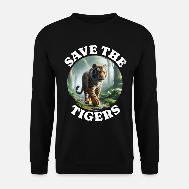 Sumatra Tiger - Unisex Pullover - Schwarz