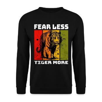 Tigre de Malaisie Tigre de Malaisie - Sweat-shirt Unisexe - noir - Devant - Alina (178cm) & Michal (187cm)