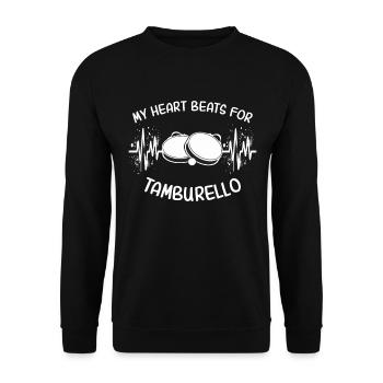 Tamburello ECG - Unisex Sweatshirt - black - Front - Alina (178cm) & Michal (187cm)