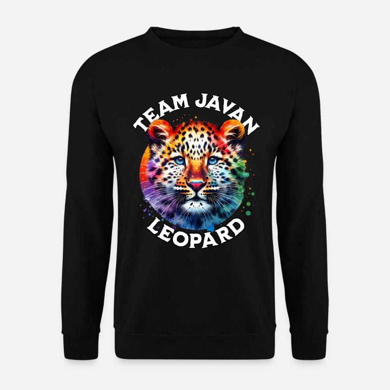 Java Leopard Sayings - Unisex Sweatshirt - black