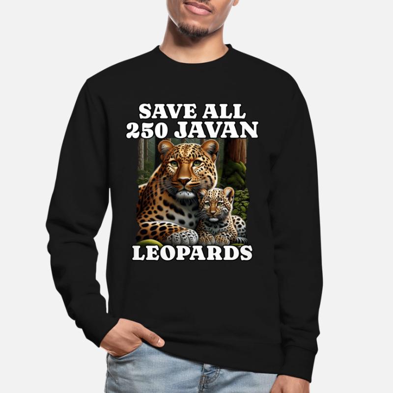 Sauver Java Leopard Sweat-shirt Unisexe