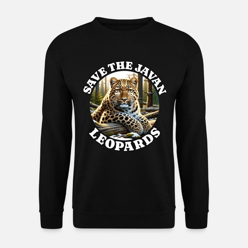 Java Leopard - Unisex Pullover - Schwarz