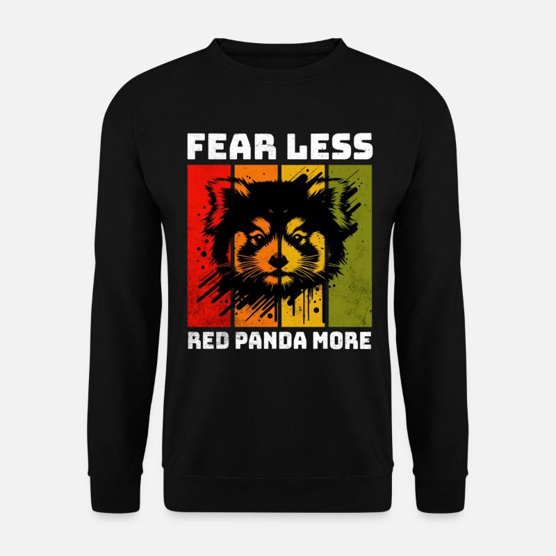 Roter Panda - Unisex Pullover - Schwarz