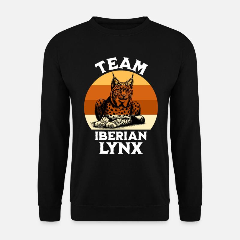Iberian lynx sayings - Unisex Sweatshirt - black