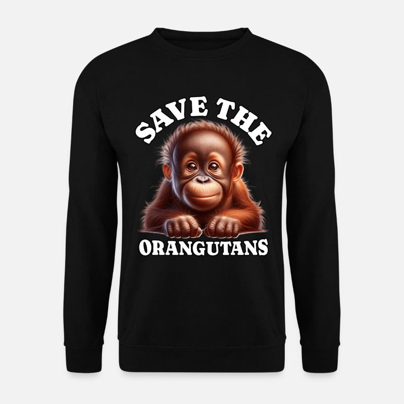 Orang Utan - Unisex Pullover - Schwarz