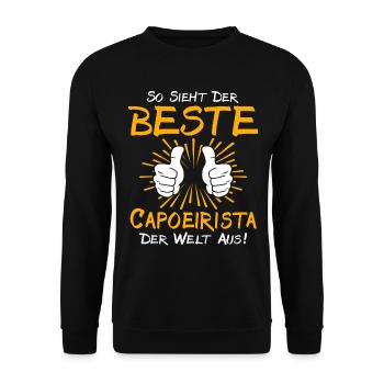 Capoeirista Gift Idea - Unisex Sweatshirt - black - Front - Alina (178cm) & Michal (187cm)