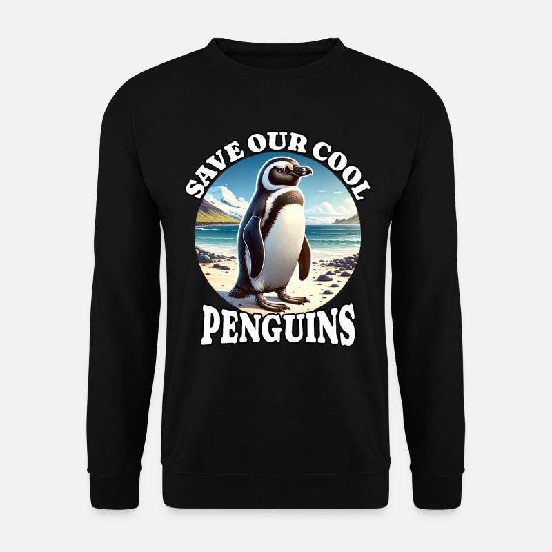 Save Penguin - Unisex Sweatshirt - black
