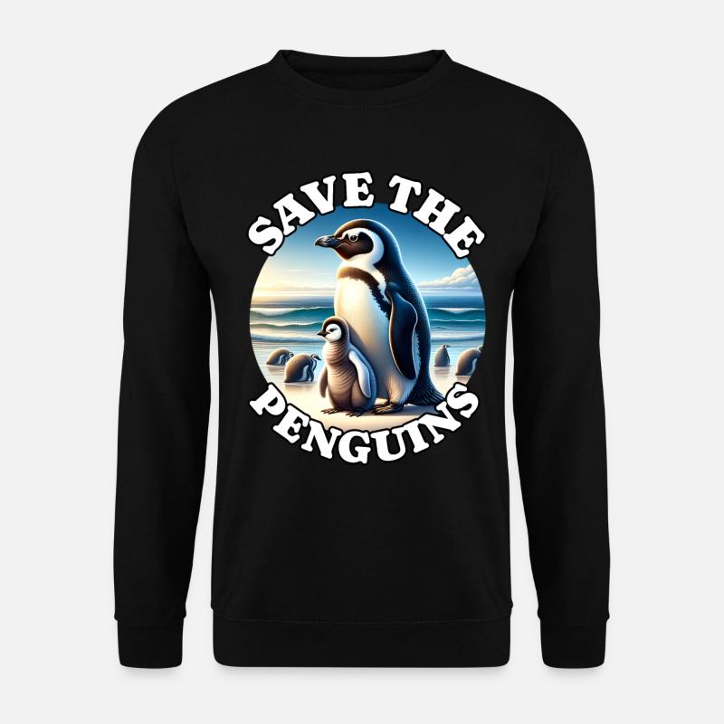Penguin - Unisex Sweatshirt - black