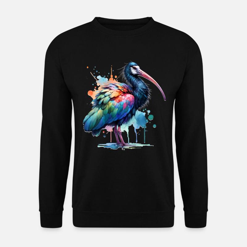 Northern Bald Ibis - Unisex Sweatshirt - black
