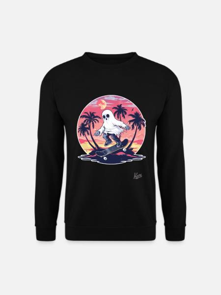 Skateboarding V ghosts - Unisex Sweatshirt - black