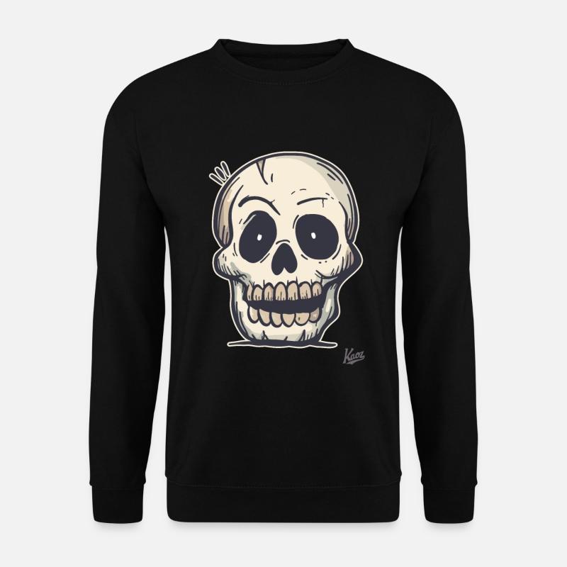 Funny Simple Skull - Unisex Sweatshirt - black