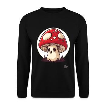 Voodoo Pilz - Unisex Pullover - Schwarz - Vorne - Alina (178cm) & Michal (187cm)