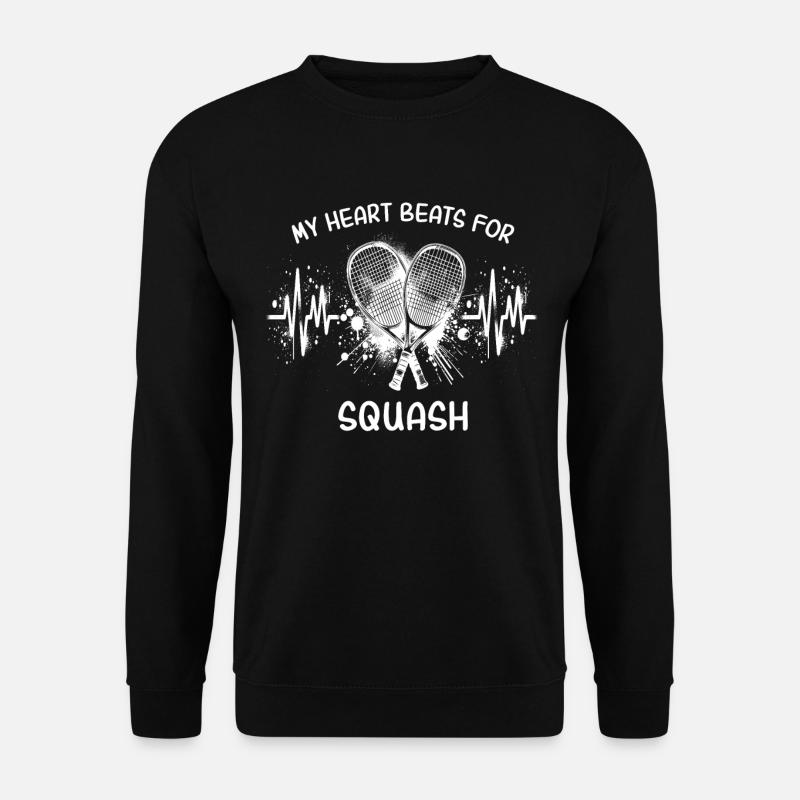 Squash EKG - Unisex Pullover - Schwarz