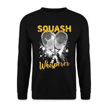 Squash Sayings - Unisex Sweatshirt - black - Front - Alina (178cm) & Michal (187cm)