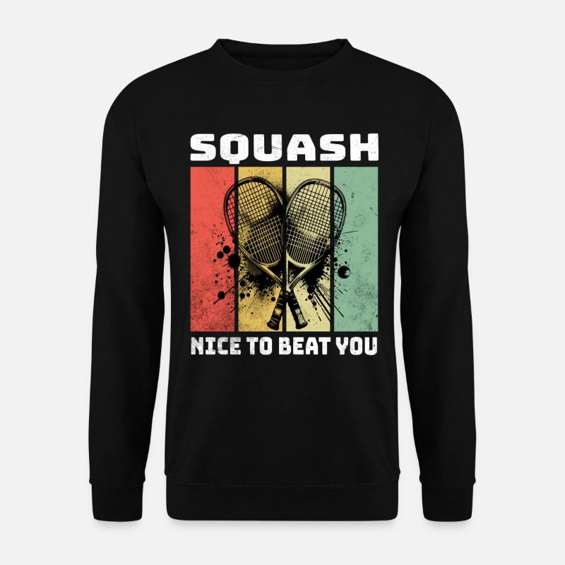 Squash Sprüche - Unisex Pullover - Schwarz