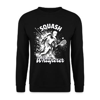 Squash Whisperer - Unisex Pullover - Schwarz - Vorne - Alina (178cm) & Michal (187cm)