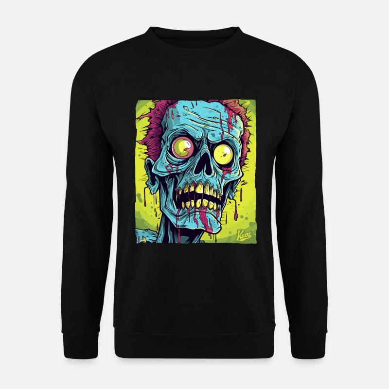 Das coolste Zombie-Totenkopf-Monster - Unisex Pullover - Schwarz