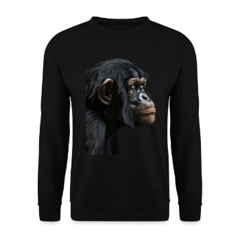 Bonobo - Unisex Sweatshirt - black - Front - Alina (178cm) & Michal (187cm)