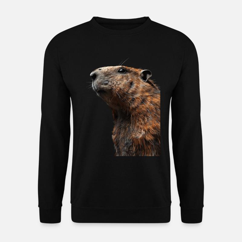 Murmeltier - Unisex Pullover - Schwarz