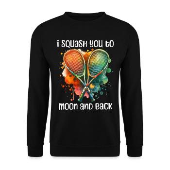 Squash Sayings - Unisex Sweatshirt - black - Front - Alina (178cm) & Michal (187cm)