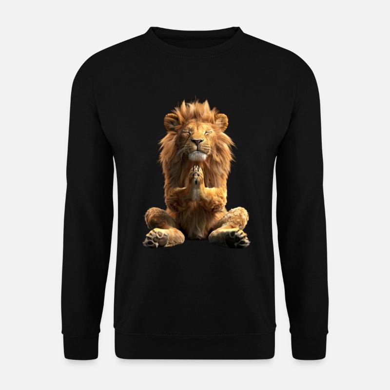 Löwe - Unisex Pullover - Schwarz