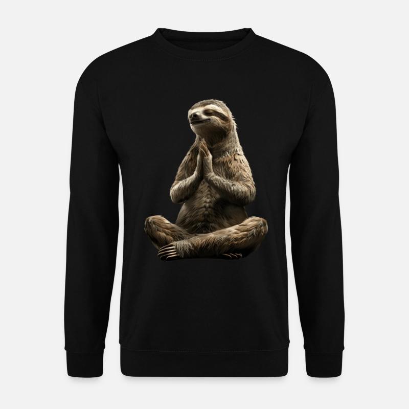 Faultier - Unisex Pullover - Schwarz