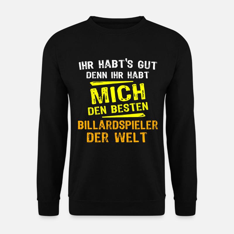biBilliard Player Gift - Unisex Sweatshirt - black
