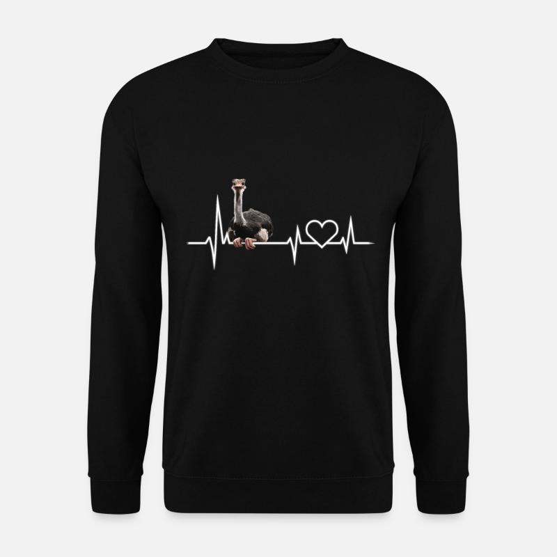 Strauß - Unisex Pullover - Schwarz