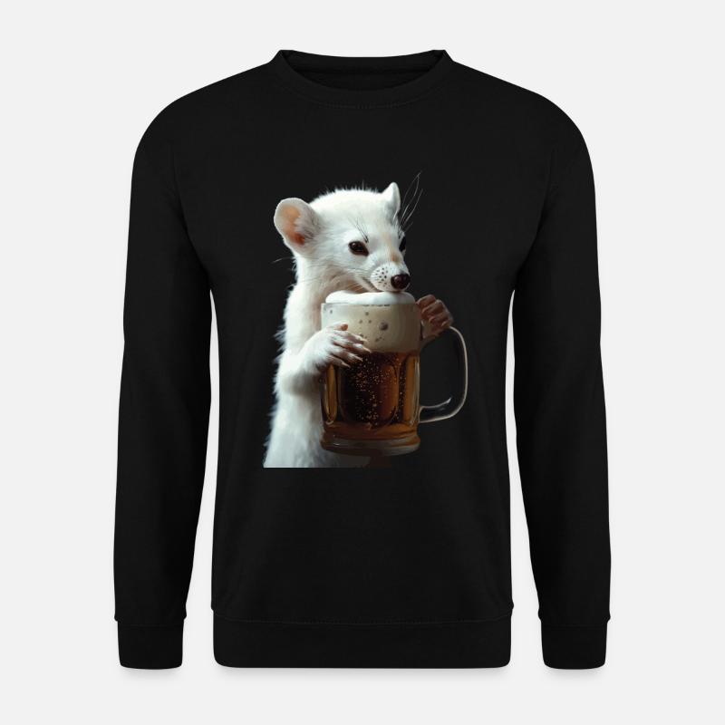 Hermelin - Unisex Pullover - Schwarz